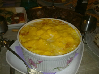 polenta con formaggio fuso